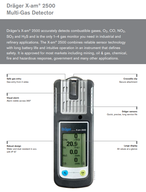 Dräger X-am® 2500 - Pea Ridge EMS Training